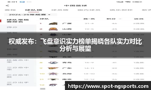 权威发布:飞盘意识实力榜单揭晓各队实力对比分析与展望